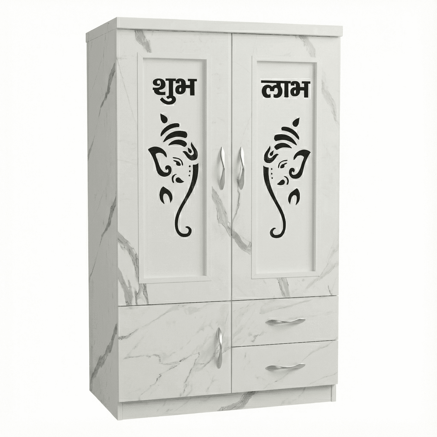 Wall Mounted White Pooja Mandir